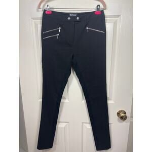 Barbour International Folco Motorcycle Stretch Trouser Moto Zip Black Pants 6